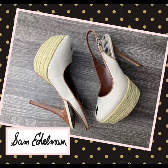 Sam Edelman ‘Novato’ Platform Slingback Stiletto - Picture 1 of 12